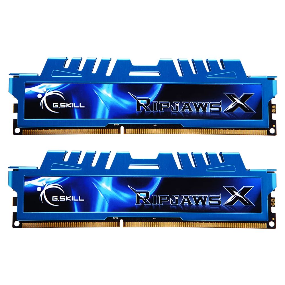 Memorie G.Skill RipjawsX 16 GB DDR3 2400 MHz CL11, kit 2 x 8 GB, XMP, Albastru-negru