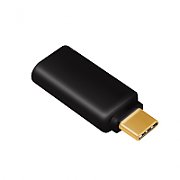 ADAPTOR audio LOGILINK USB-C la 3.5 mm jack (M), black,  UA0356  (include TV 0.15 lei)