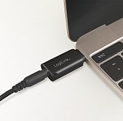 ADAPTOR audio LOGILINK USB-C la 3.5 mm jack (M), black,  UA0356  (include TV 0.15 lei)