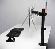 SUPORT de birou KENSINGTON, pt 1 TV/monitor plat, diag. max 34 inch, rotatie, inclinare, pivotare, orizontala, verticala, totala, max 8 Kg,  K55408WW 