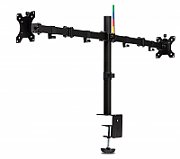 SUPORT de birou KENSINGTON, pt 2 TV/monitor plat, diag. max 32 inch, rotatie, inclinare, pivotare, orizontala, verticala, totala, max 8 Kg,  K55409WW 