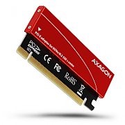 Adaptor Intern AXAGON PCEM2-S, PCI-E 3.0 16x - M.2, SSD NVMe, Suport SSD pana la 80 mm, low profile, Radiator Inclus