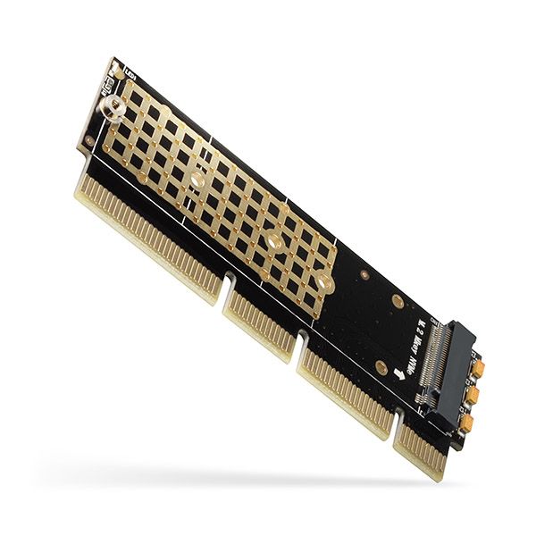 Adaptor NVME PCEM2-1U, PCI-E 3.0 16x - M.2 SSD NVMe, SSD pana la 80 mm, low profile 1U