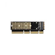 Adaptor NVME PCEM2-1U, PCI-E 3.0 16x - M.2 SSD NVMe, SSD pana la 80 mm, low profile 1U