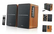 BOXE EDIFIER 2.0, RMS:  42W (2 x 21W), telecomanda wireless, volum, bass, treble, sub-out, brown,  R1280TS-BR  (include TV 8 lei)
