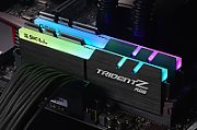 Memorie G.Skill Trident Z 32 GB DDR4 3600 MHz CL17, kit 2 x 16 GB, XMP 2.0, Negru-alb, RGB