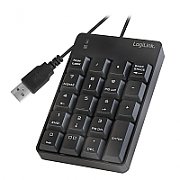 TASTATURA numerica  Logilink, USB, 19 taste, negru,  ID0184  (include TV 0.75 lei)