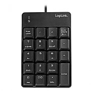 TASTATURA numerica  Logilink, USB, 19 taste, negru,  ID0184  (include TV 0.75 lei)