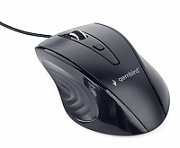 GEMBIRD MUS-4B-02 optical mouse MUS-4B-02 1200 DPI USB Black 1.35m cable length
