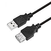 CABLU USB LOGILINK prelungitor, USB 2.0 (T) la USB 2.0 (M), 5m, gri,  CU0012  (include TV 0.15 lei)