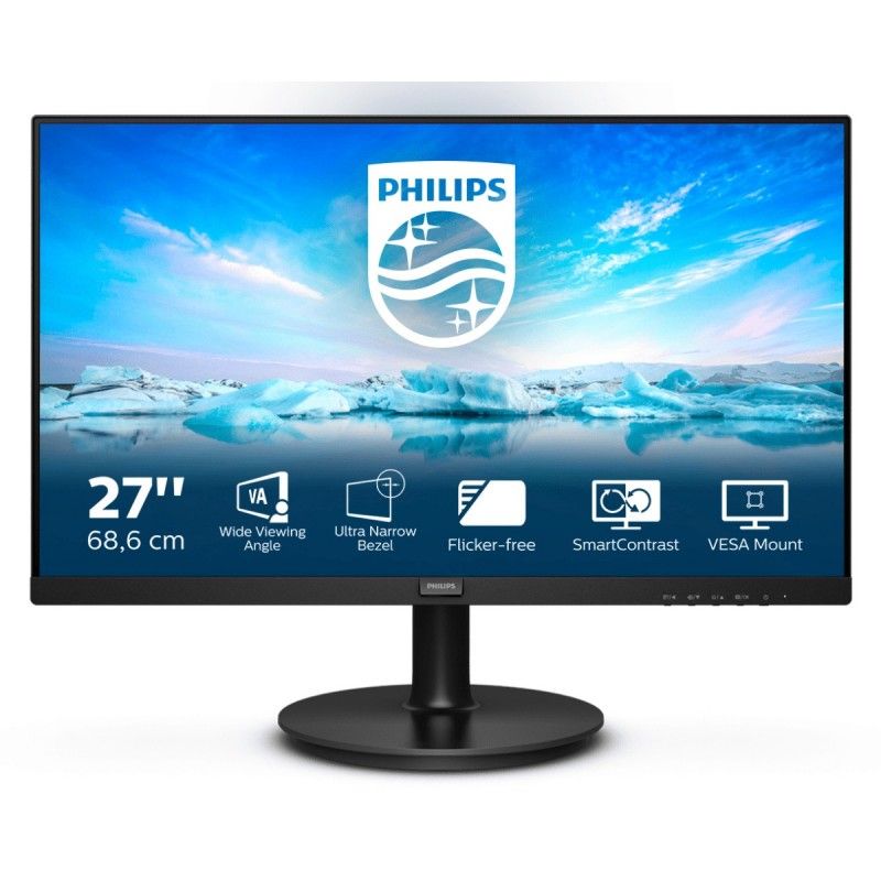 Monitor 27 inch LED Philips 271V8L/00 1920 x 1080 pixeli, 75 Hz, 4 ms, Negru