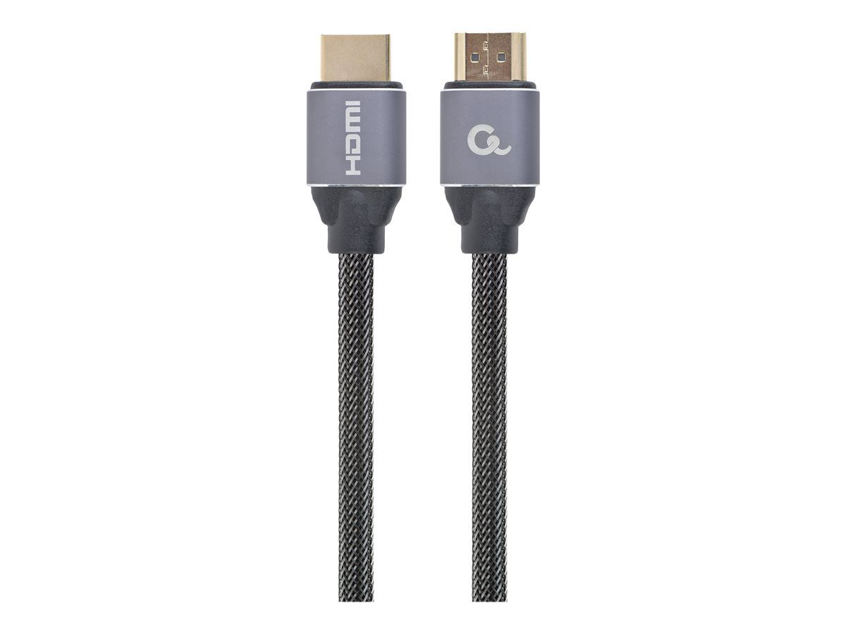 CABLU video GEMBIRD, HDMI (T) la HDMI (T), 2m, premium, conectori auriti, rezolutie maxima 4K (3840 x 2160) la 60 Hz, negru,  CCBP-HDMI-2M  (include TV 0.75 lei)