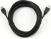 CABLU USB GEMBIRD prelungitor, USB 2.0 (T) la USB 2.0 (M), 4.5m, premium, conectori auriti, negru,  CCF-USB2-AMAF-15  (include TV 0.15 lei)