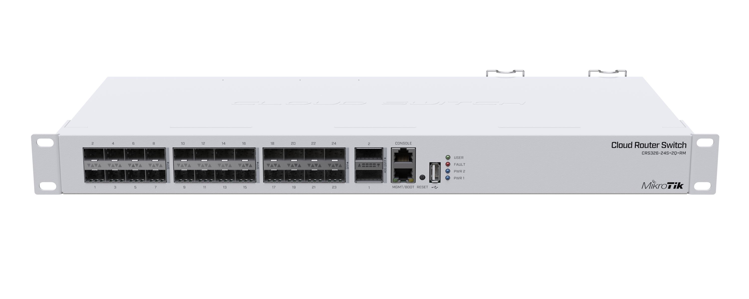 MikroTik MIKROTIK CRS326-24S+2Q+RM Switch 24x SFP+ 2x QSFP 1x RJ45 100Mb/s