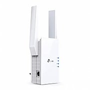 TP-LINK TP-link AX1800 Wi-Fi Range Extender, RE605X, 2* external antenna, 1 X Gigabit Ethernet Port, Wireless Standards- IEEE 802.11a/n/ac/ax 5GHz, IEEE 802.11b/g/n/x 2.4GHz, 2.4GHz and 5GHz, 574 Mbps at 2.4GHz, 1201 Mbps at 5GHz.