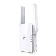 TP-LINK TP-link AX1800 Wi-Fi Range Extender, RE605X, 2* external antenna, 1 X Gigabit Ethernet Port, Wireless Standards- IEEE 802.11a/n/ac/ax 5GHz, IEEE 802.11b/g/n/x 2.4GHz, 2.4GHz and 5GHz, 574 Mbps at 2.4GHz, 1201 Mbps at 5GHz.