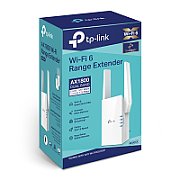 TP-LINK TP-link AX1800 Wi-Fi Range Extender, RE605X, 2* external antenna, 1 X Gigabit Ethernet Port, Wireless Standards- IEEE 802.11a/n/ac/ax 5GHz, IEEE 802.11b/g/n/x 2.4GHz, 2.4GHz and 5GHz, 574 Mbps at 2.4GHz, 1201 Mbps at 5GHz.