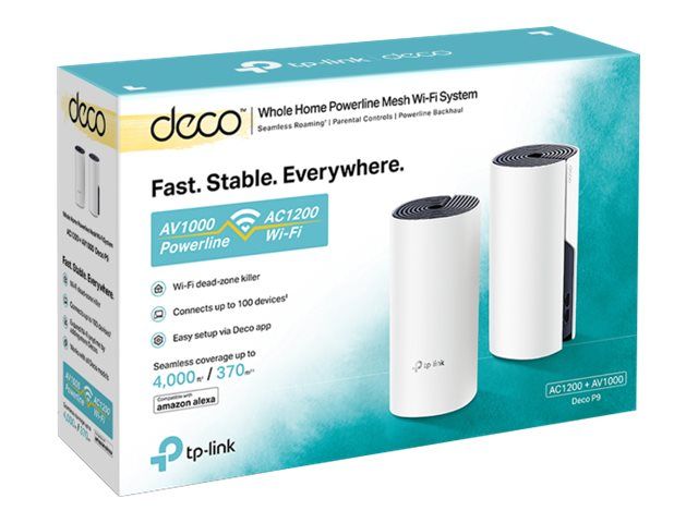 TP-LINK Wireless router TP-LINK Deco P9(2-pack) Dual-band (2.4 GHz / 5 GHz) Gigabit Ethernet