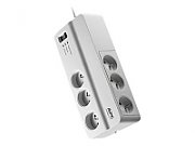 APC PM6-FR surge protector White 6 AC outlet(s) 230 V 2 m