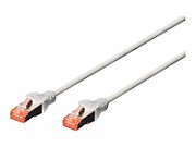 DIGITUS CAT 6 S-FTP patch cable Cu LSZH AWG 27/7 length 3 m 10 pieces color grey