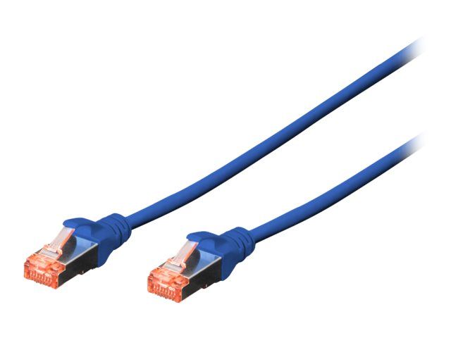 DIGITUS CAT 6 S-FTP patch cable Cu LSZH AWG 27/7 length 3 m 10 pieces color blue