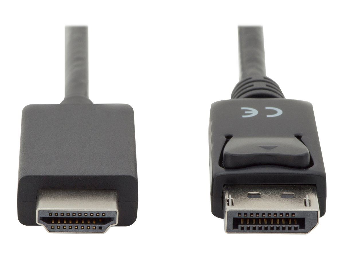 DIGITUS DisplayPort Adapter Cable DP - HDMI Type A St / St 2.0m w / War. DP 1.2 HDMI 2.0 4K / 60Hz CE black