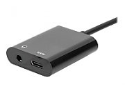 DIGITUS AK-300400-002-S Cable USB 3.1 Type C Gen.2 SuperSpeed+ 10Gbps Mini Jack 3.5mm + Type USB C black