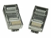 MUFA RJ-45 GEMBIRD pt. cablu UTP, Cat6, RJ-45 (T), plastic, 100 buc,  LC-8P8C-002/100 