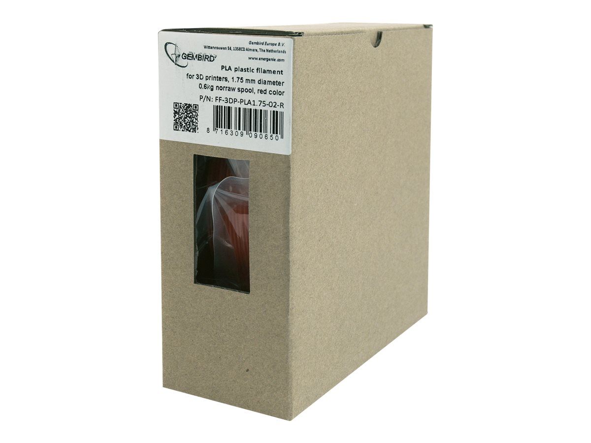 GEMBIRD 3DP-PLA+1.75-02-R Filament PLA-plus Red 1.75mm 1kg