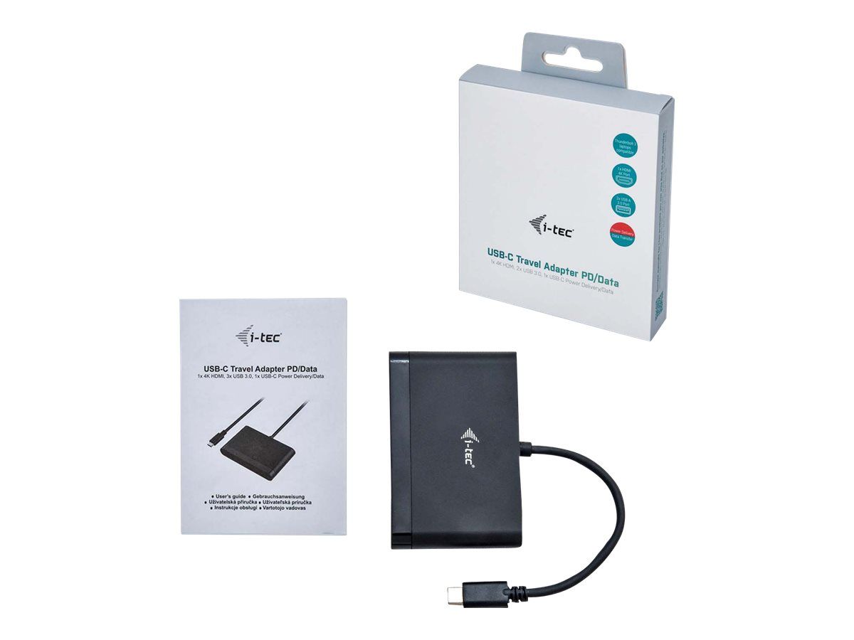 ITEC C31DTPDHDMI i-tec USB C adaptor HDMI Power Delivery 1x HDMI 4K 2x USB 3.0 1x USB C PD/Data