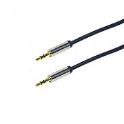CABLU audio LOGILINK stereo (RCA T/T), 5m, conectori auriti, negru  CA1207  (include TV 0.75 lei)