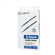 CABLU audio LOGILINK stereo (RCA T/T), 5m, conectori auriti, negru  CA1207  (include TV 0.75 lei)