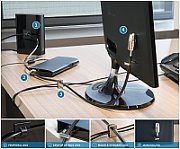 CABLU securitate KENSINGTON pt. PC si periferice slot standard, cheie standard, conectare directa, permite securizare, permite ancorare, 2.4m, cablu otel carbon, 5mm,  MicroSaver 2.0   K64424WW  (include TV 0.75 lei)