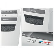 Distrugator manual documente Leitz IQ Home Office, 10 coli, P4, cross-cut (tip confeti), cos 23 coli, alb, Leitz  80090000 