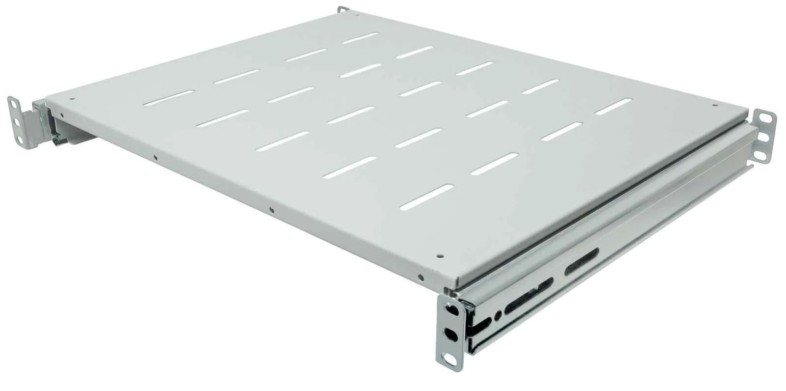 RAFT CULISANT LOGILINK 1U pentru rack 19 , adancime 800mm, pentru cabinete cu adancime de 1000mm, sarcina maxima 35Kg, vopsea antistatic, otel 1.5mm, gray  SF1S85G 