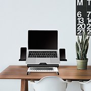 SUPORT de birou LOGILINK pt. notebook, 9 pozitii, holder pt. smartphone, suporta dimensiuni 10-15.6 , pliabil, negru,  AA0133 