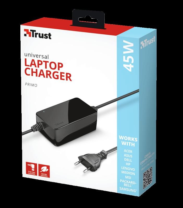 Incarcator Laptop Trust Primo 45W Universal Laptop Charger