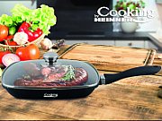 TIGAIE GRILL ALUMINIU + CAPAC 28 x 4.5 CM , DARK LINE, COOKING  BY HEINNER