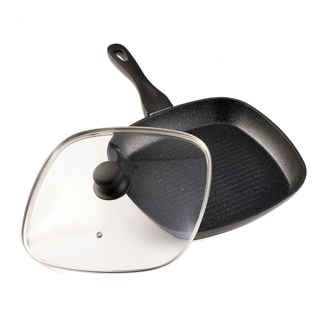 TIGAIEGRILL ALUMINIU+CAPAC, 28X4CM, BLACK SAND, COOKING  BY HEINNER