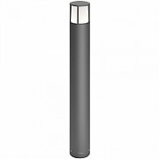 Stalp de exterior LED integrat Philips, Stock Post Anthracite, 1x6W, 230V, alb cald 2700K, 600 de lumeni, IP44, culoare antracit, material aluminiu, dimensiuni: 104x104x770mm