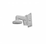 Suport de perete cu doza conexiuni Hikvision DS-1272ZJ-110B material: aliaj aluminuiu Dimensiuni: 110x120x120mm.