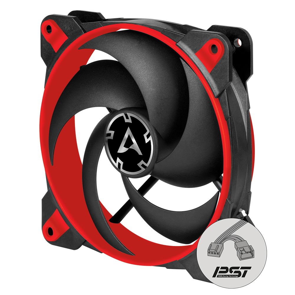 Ventilator ARCTIC ACFAN00115A ,120 x 120 x 27 mm ,200 - 2100 RPM ,Negru + rosu 