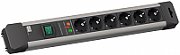 Priza cu protectie Connect-Us 330.104-2, Numar iesiri 6, Schuko, Lungime cablu 5 m, Protectie la supratensiune,  330.104-2  (include TV 0.75 lei)