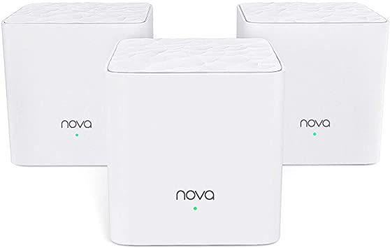 Tenda| MW3 (3 pack) | Router wireless | 802.11ac | AC1200 | Porturi 1 WAN, 1 LAN 10/100 Mbit/s unitate primara, 2 LAN pt unitatile 2,3 | Antene 2 interne | Acoperire max 300mp | Gaming & Streaming | 4k, Cloud managed | Alb