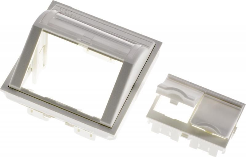 Nexans | N423.540N | Modul priza retea | LANmark | Unghiular | 45x45 | 2 porturi Snap-In | alb