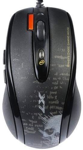 MOUSE A4tech, gaming, cu fir, USB, laser, 3000 dpi, butoane/scroll 4/1, buton selectare viteza, negru,  F5-BK  (include TV 0.15 lei)