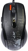 MOUSE A4tech, gaming, cu fir, USB, laser, 3000 dpi, butoane/scroll 4/1, buton selectare viteza, negru,  F5-BK  (include TV 0.15 lei)