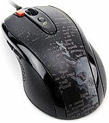MOUSE A4tech, gaming, cu fir, USB, laser, 3000 dpi, butoane/scroll 4/1, buton selectare viteza, negru,  F5-BK  (include TV 0.15 lei)