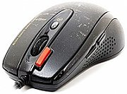 MOUSE A4tech, gaming, cu fir, USB, laser, 3000 dpi, butoane/scroll 4/1, buton selectare viteza, negru,  F5-BK  (include TV 0.15 lei)