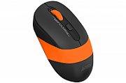 MOUSE A4tech, gaming, wireless, 2.4GHz, optic, 2000 dpi, butoane/scroll 4/1, buton selectare viteza, negru / portocaliu,  FG10 Orange  (include TV 0.15 lei)